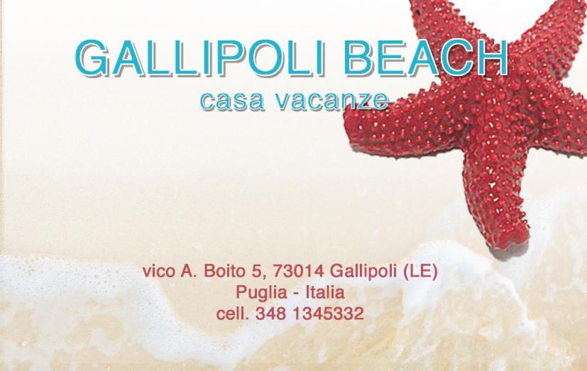 Gallipoli beach Esterno foto