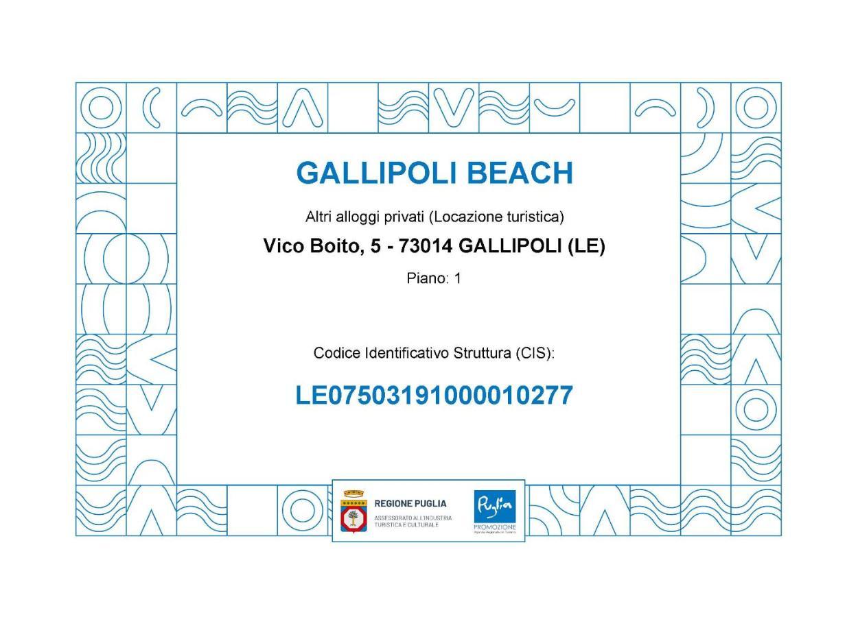 Gallipoli beach Esterno foto